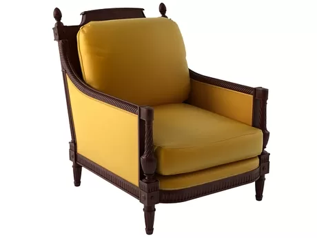 FURNITURE 3D MODELS – Mahogany Armchair