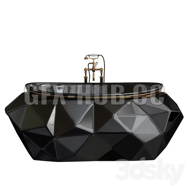 FURNITURE 3D MODELS – Maison Valentina Bath Black Diamond FURNITURE 3D MODELS – Maison Valentina Bath Black Diamond