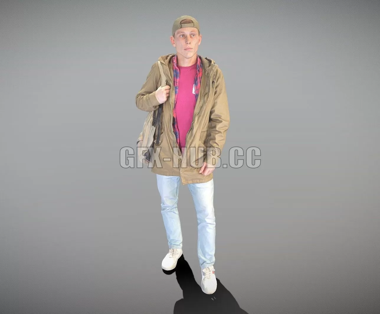 FURNITURE 3D MODELS – Male casual style with backpack 24 FURNITURE 3D MODELS – Male casual style with backpack 24