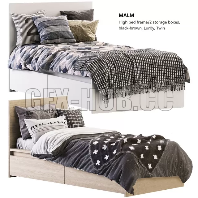 FURNITURE 3D MODELS – MALM IKEA, MALM IKEA beds FURNITURE 3D MODELS – MALM IKEA, MALM IKEA beds