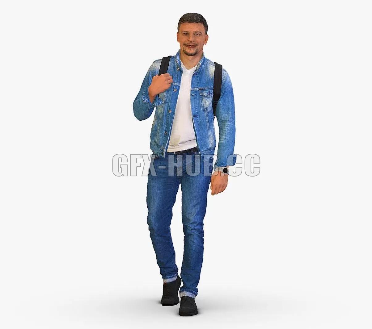 FURNITURE 3D MODELS – Man with bag 0711 FURNITURE 3D MODELS – Man with bag 0711