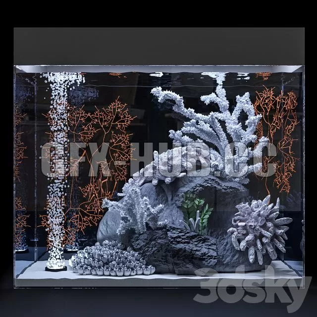 FURNITURE 3D MODELS – Marine Aquarium 1 FURNITURE 3D MODELS – Marine Aquarium 1
