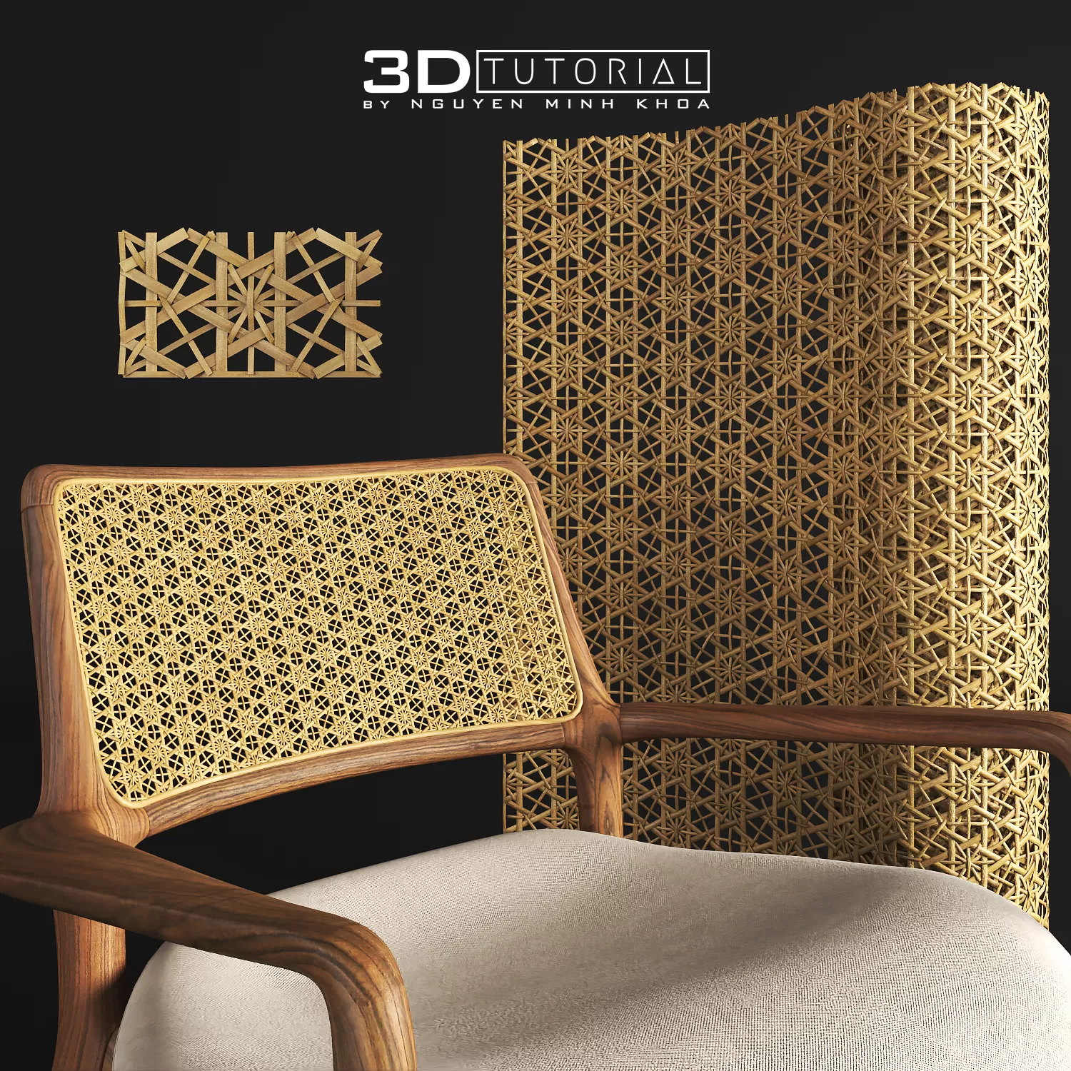 FURNITURE 3D MODELS – Mẫu 1 đan mây tre 3dtutorial byNguyenMinhKhoa FURNITURE 3D MODELS – Mẫu 1 đan mây tre 3dtutorial byNguyenMinhKhoa