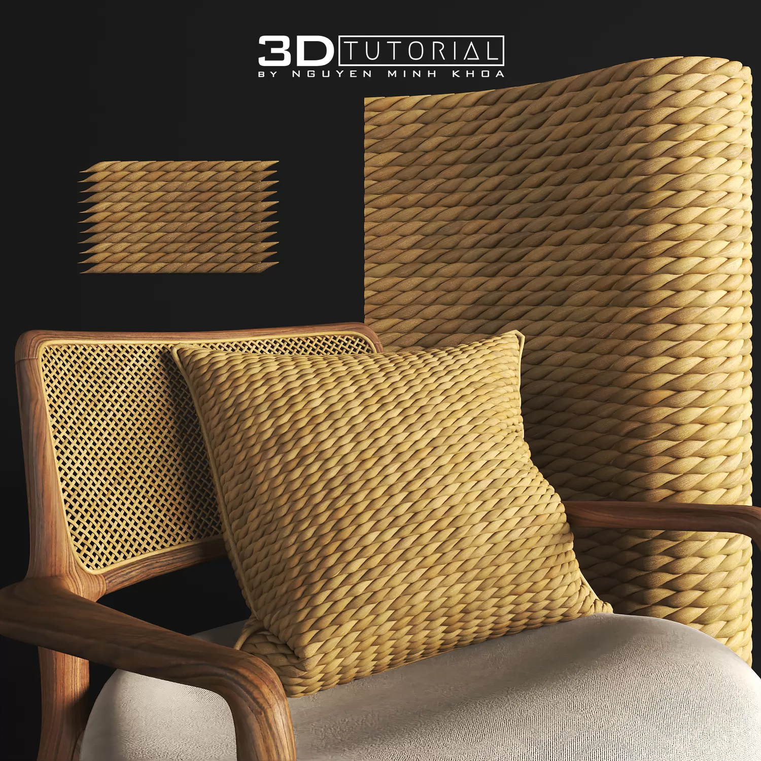 FURNITURE 3D MODELS – Mẫu 14 đan mây tre 3dtutorial byNguyenMinhKhoa FURNITURE 3D MODELS – Mẫu 14 đan mây tre 3dtutorial byNguyenMinhKhoa
