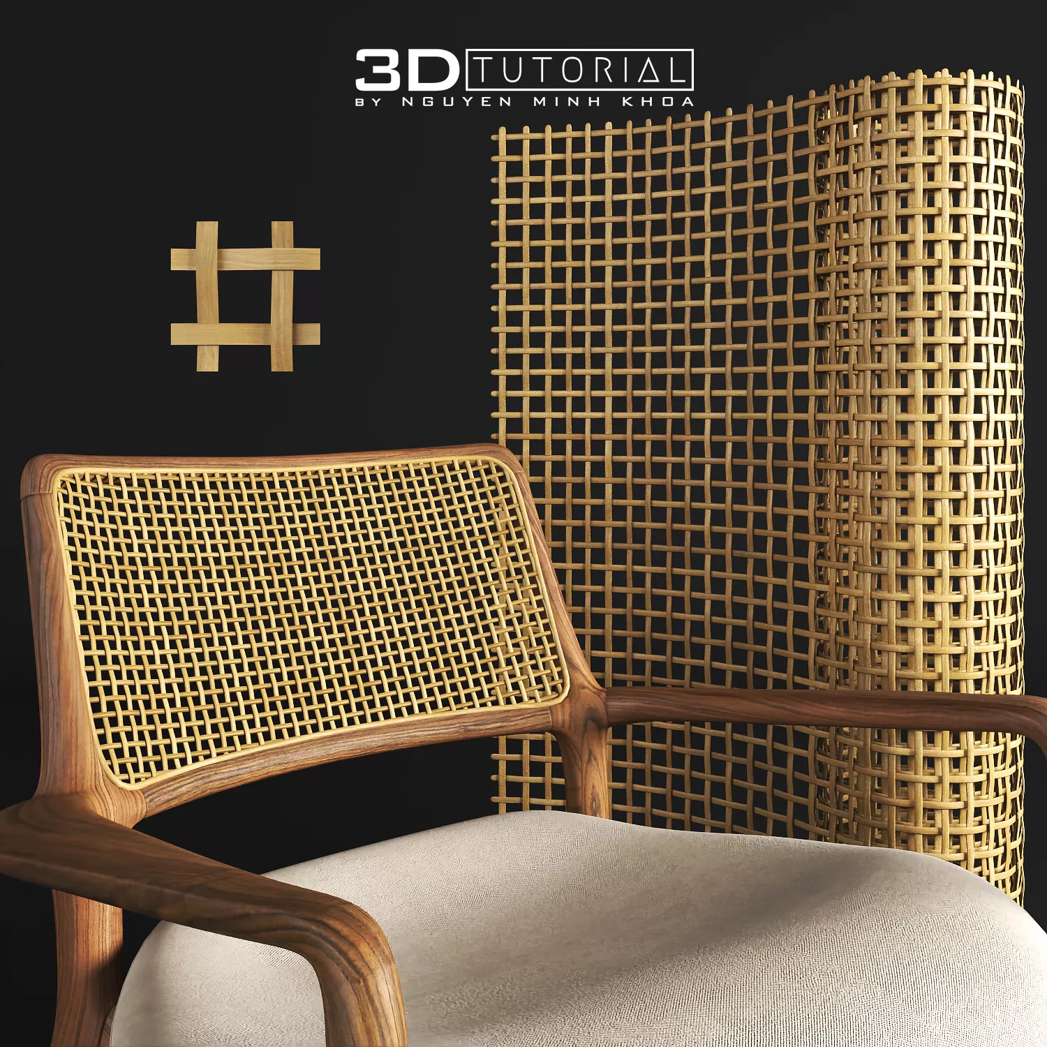 FURNITURE 3D MODELS – Mẫu 4 đan mây tre 3dtutorial byNguyenMinhKhoa FURNITURE 3D MODELS – Mẫu 4 đan mây tre 3dtutorial byNguyenMinhKhoa