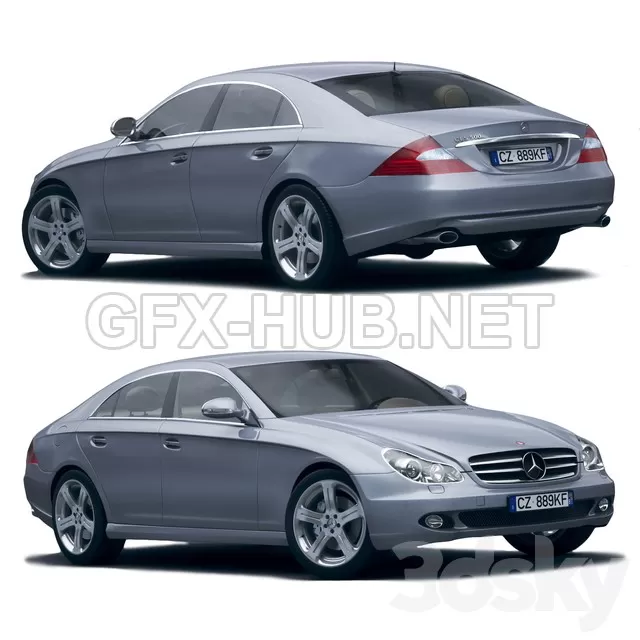 FURNITURE 3D MODELS – Mercedes Benz CLS500 FURNITURE 3D MODELS – Mercedes Benz CLS500
