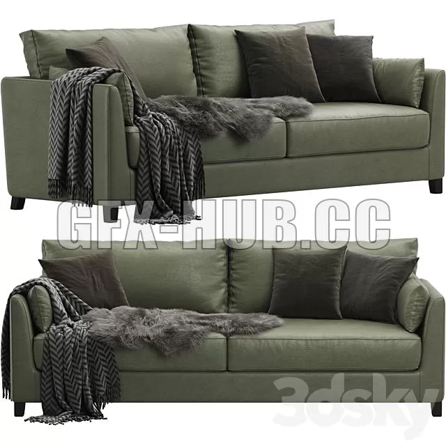 FURNITURE 3D MODELS – Meridiani Bisse Sofa 220 cm FURNITURE 3D MODELS – Meridiani Bisse Sofa 220 cm
