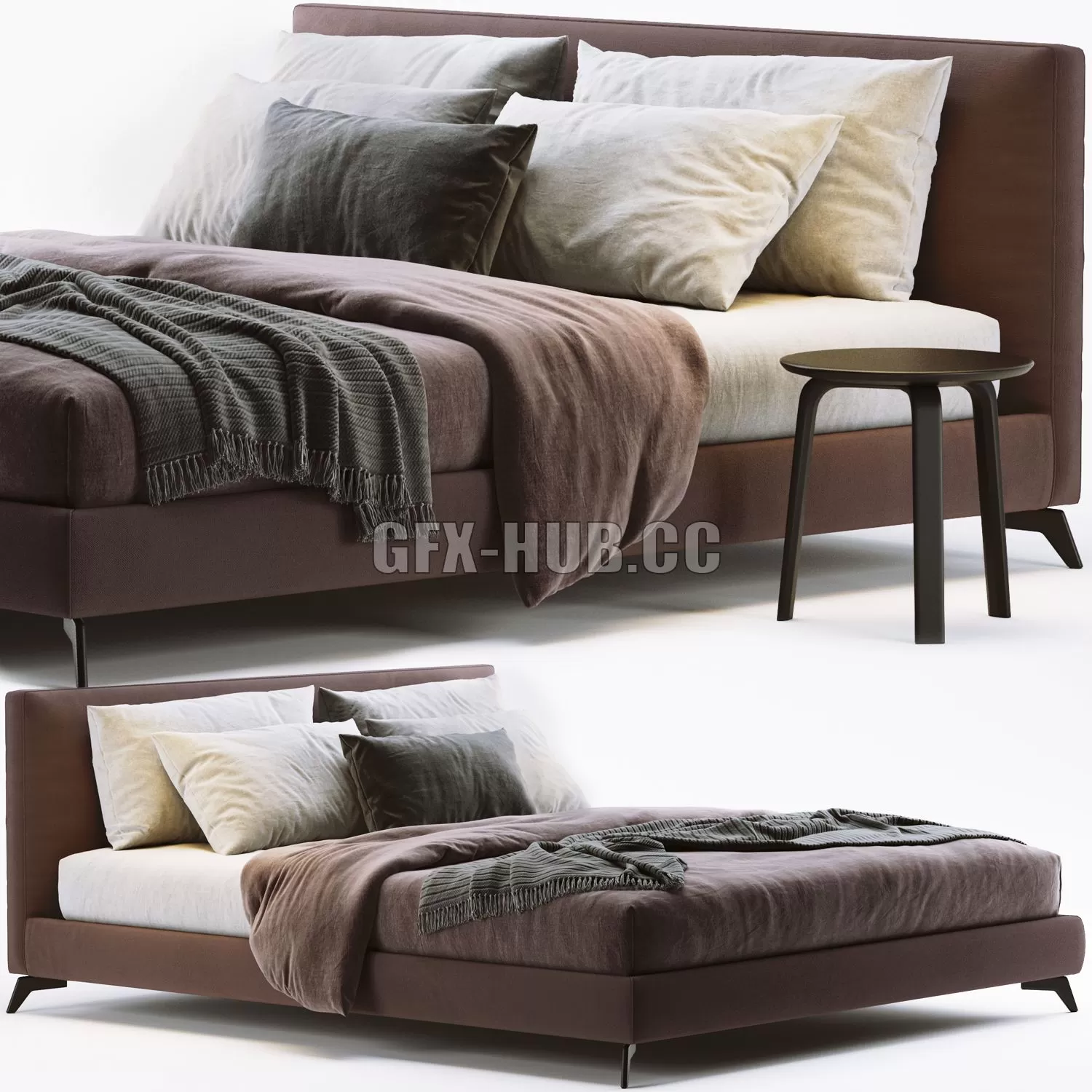 FURNITURE 3D MODELS – Meridiani Stone Up Bed 2 FURNITURE 3D MODELS – Meridiani Stone Up Bed 2