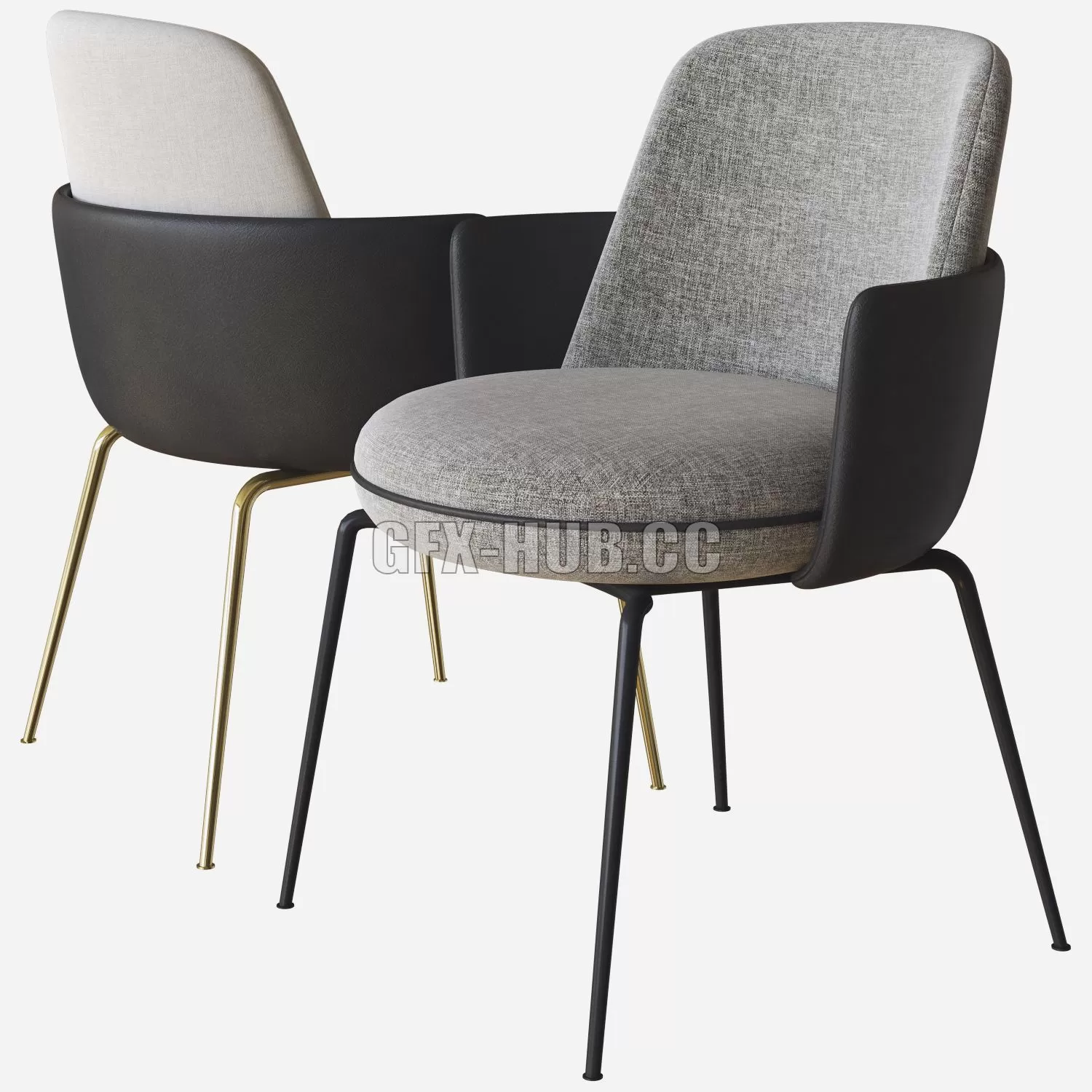 FURNITURE 3D MODELS – Merwyn Dining Chair Domo 02