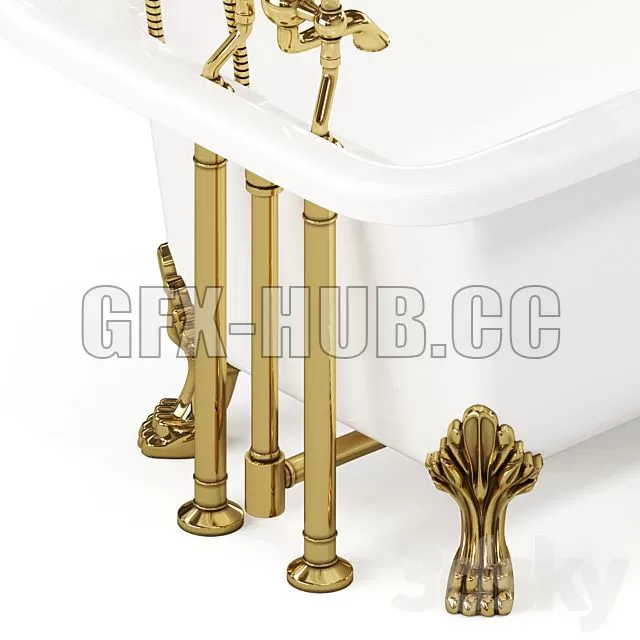 FURNITURE 3D MODELS – Migliore Imperio Bathtub on Paws