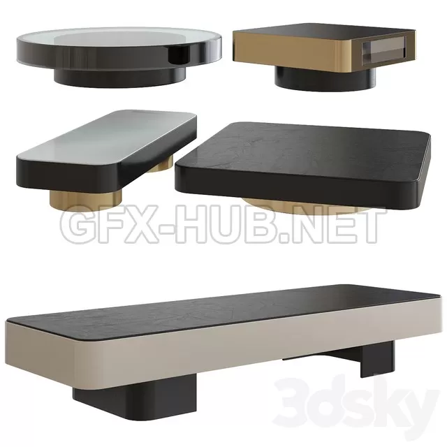 FURNITURE 3D MODELS – Milton Minotti coffee tables
