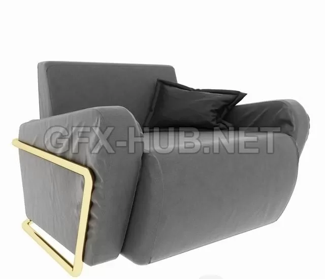 FURNITURE 3D MODELS – Minimalism style armchair