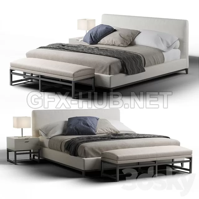 FURNITURE 3D MODELS – Minotti Andersen Quilt