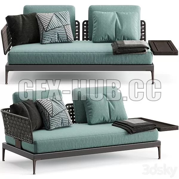 FURNITURE 3D MODELS – Minotti Patio Sofa with Top