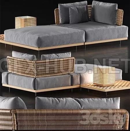 FURNITURE 3D MODELS – Minotti Quadrado 2