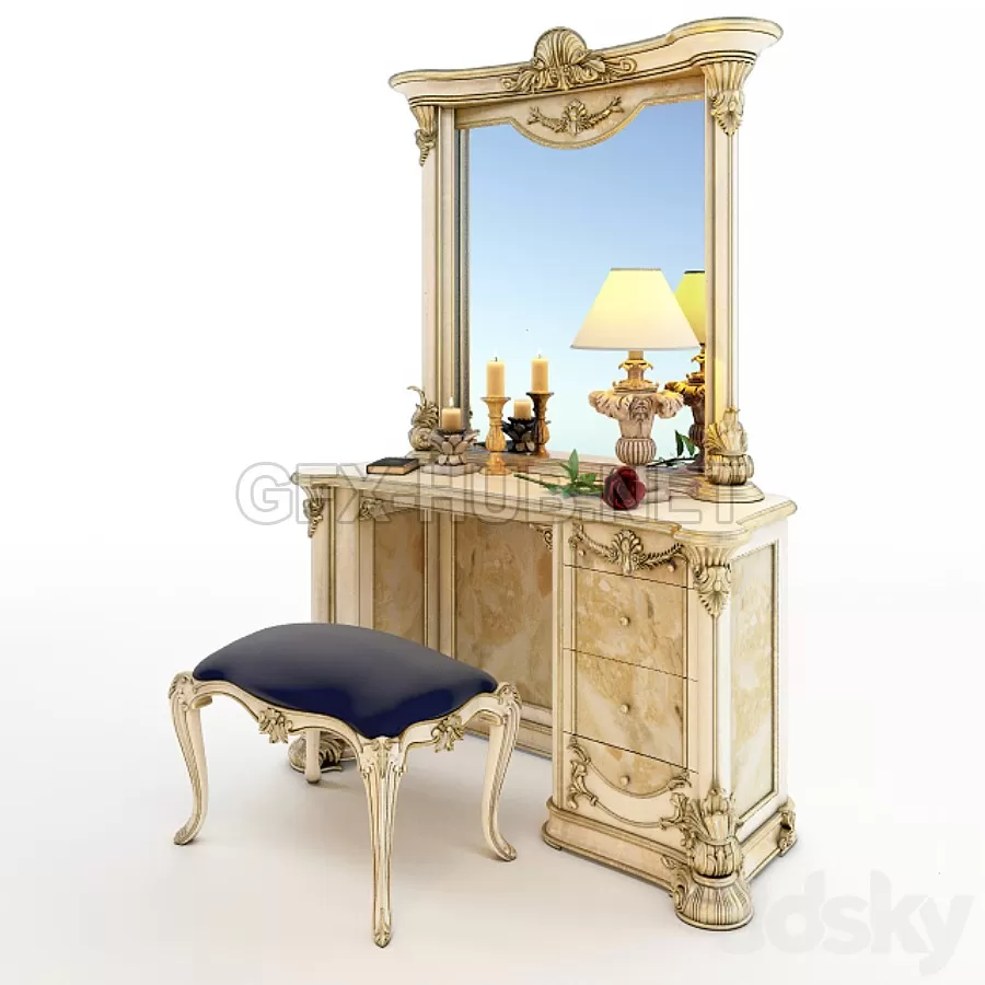 FURNITURE 3D MODELS – Moblesa pier glass