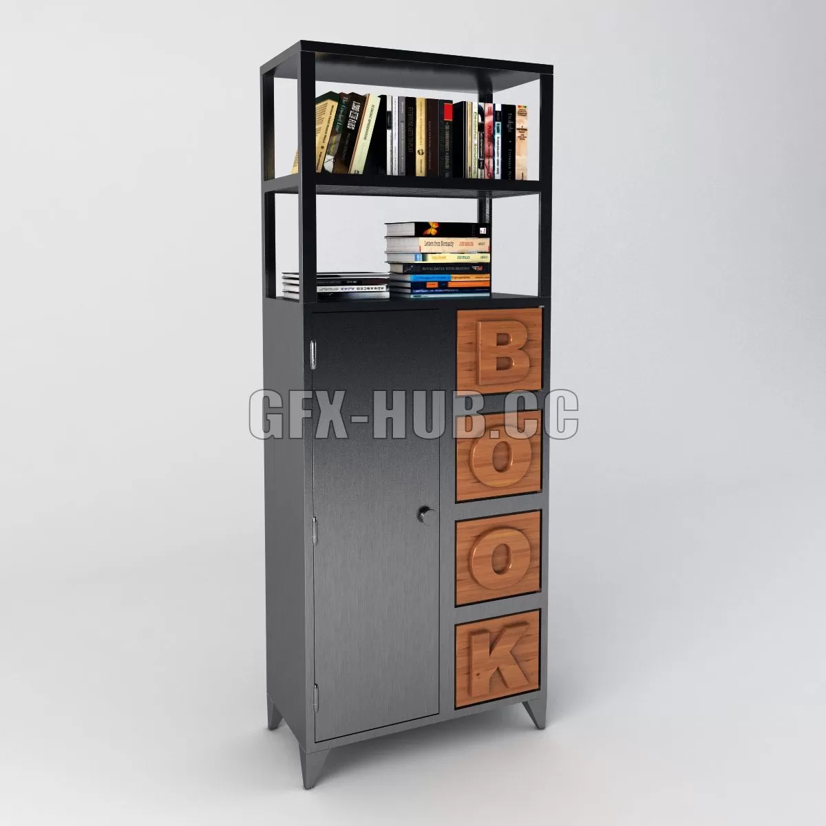 FURNITURE 3D MODELS – Modern bookcase BOOK