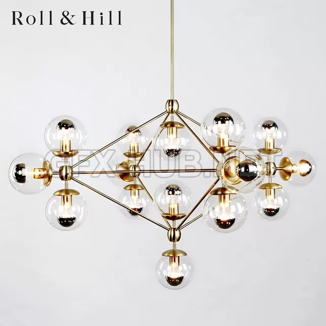 FURNITURE 3D MODELS – Modo Chandelier – Roll & Hill