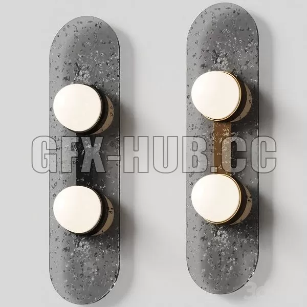 FURNITURE 3D MODELS – Modulo Wall Twin by CTO Lighting