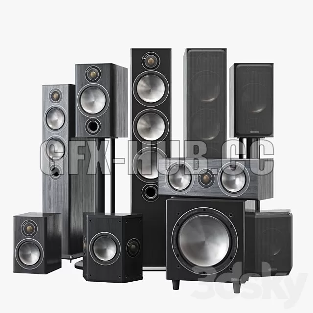 FURNITURE 3D MODELS – Monitor Audio Bronze