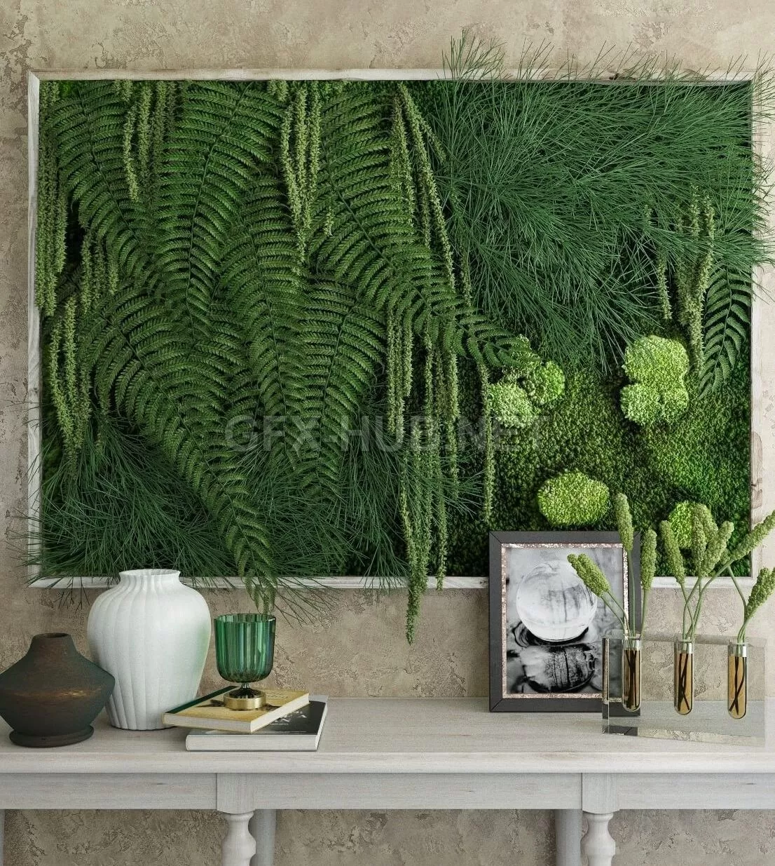 FURNITURE 3D MODELS – moss fern fytowall