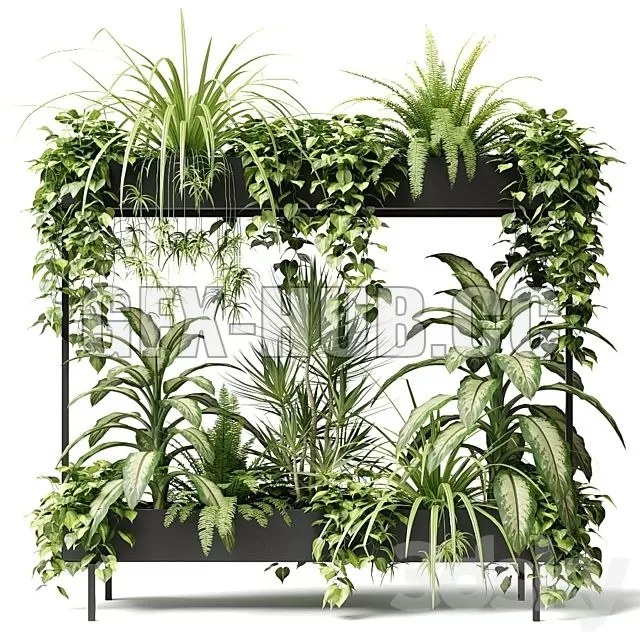 FURNITURE 3D MODELS – Mynthe Rectangular Two Storey Planter