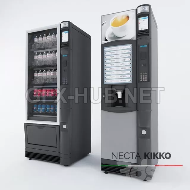 FURNITURE 3D MODELS – Necta Kikko Vending and Snack Machine