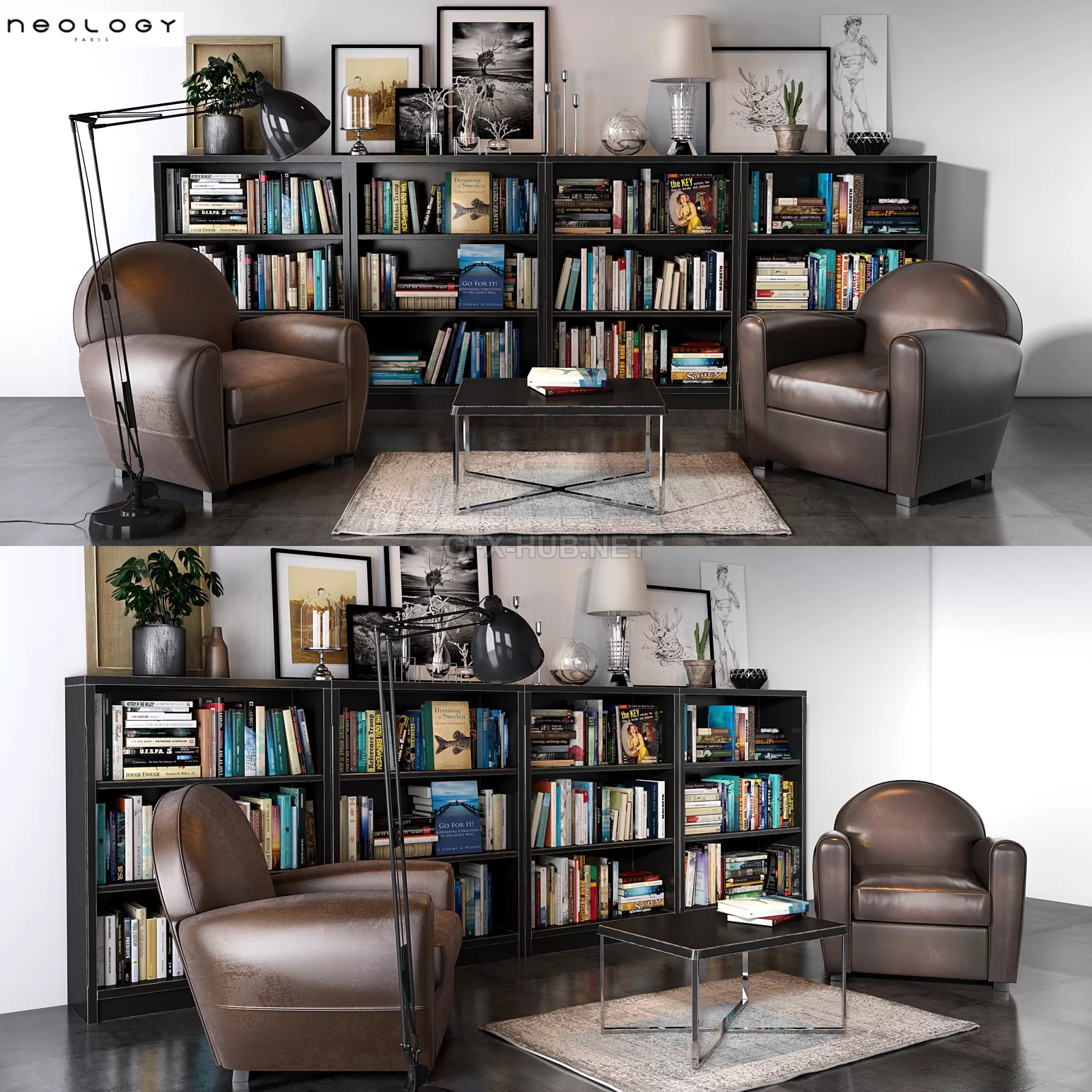 FURNITURE 3D MODELS – Neology Livingroom set 02