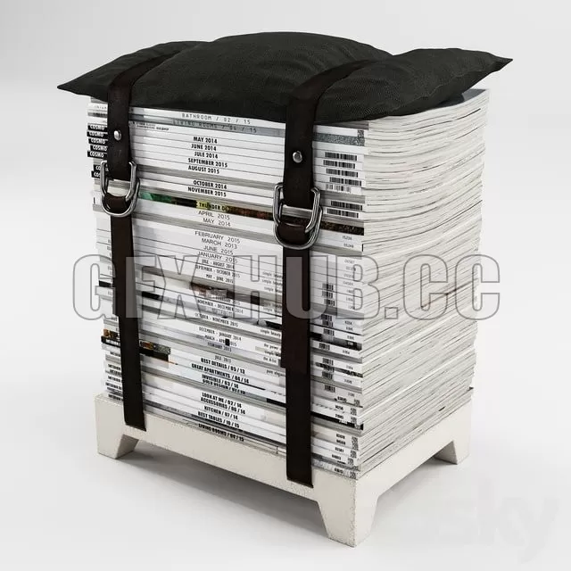 FURNITURE 3D MODELS – Njustudio Hockenheimer Sitzhocker