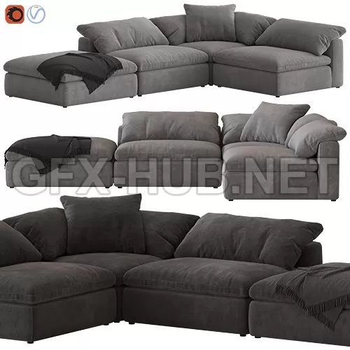 FURNITURE 3D MODELS – Noble Souls Realm Modular Sofa