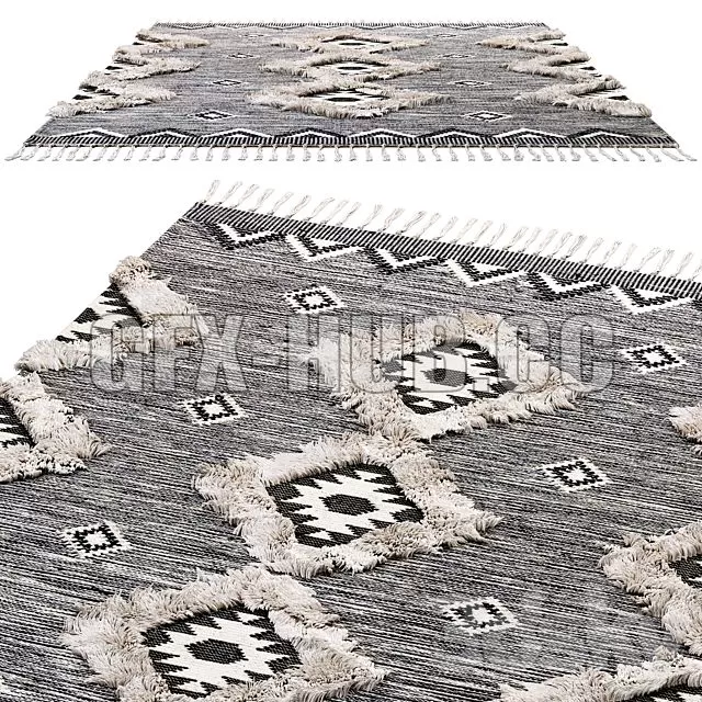FURNITURE 3D MODELS – nuLOOM Ikat Tassel Area Rugs