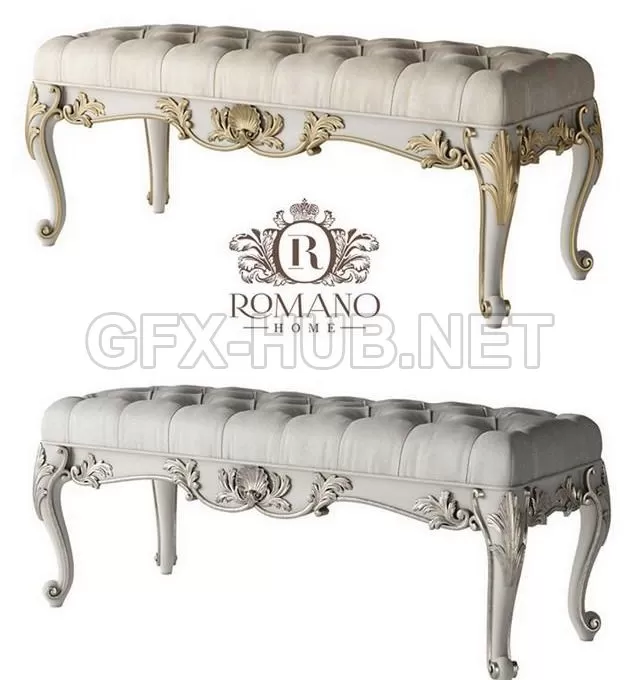 FURNITURE 3D MODELS – Olivia Romano Home Bench