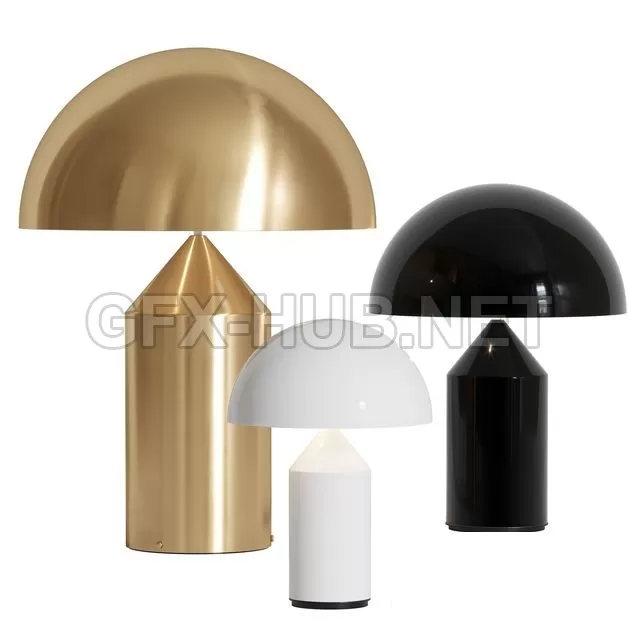 FURNITURE 3D MODELS – Oluce atollo metal