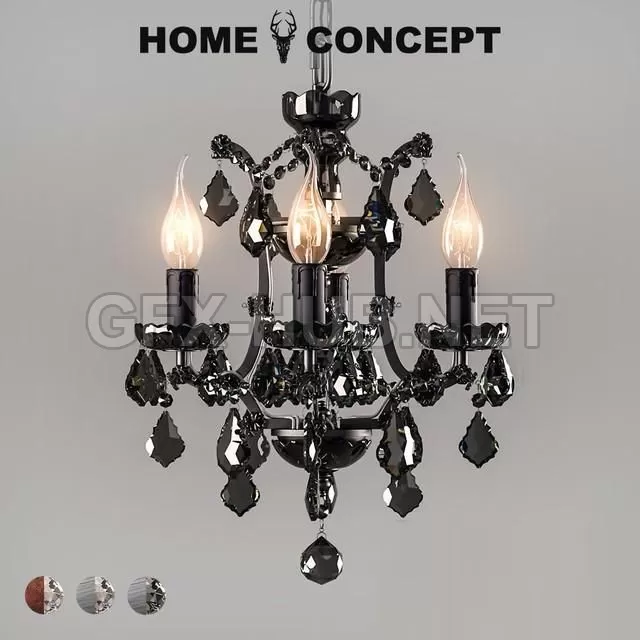 FURNITURE 3D MODELS – OM Chandelier Crystal