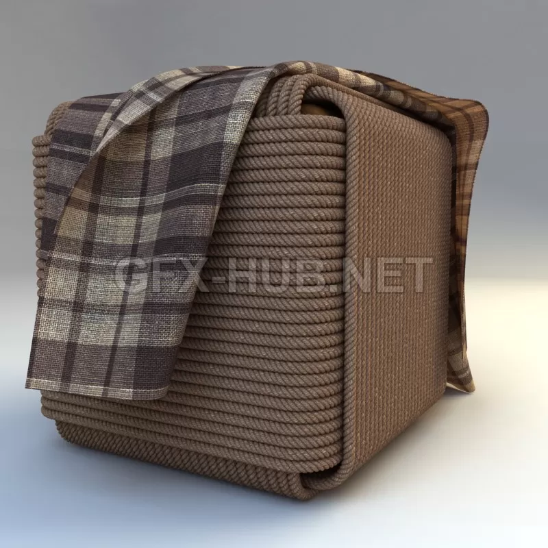 FURNITURE 3D MODELS – Ottoman rope