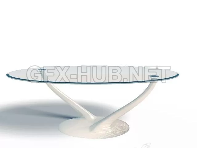 FURNITURE 3D MODELS – Oval table