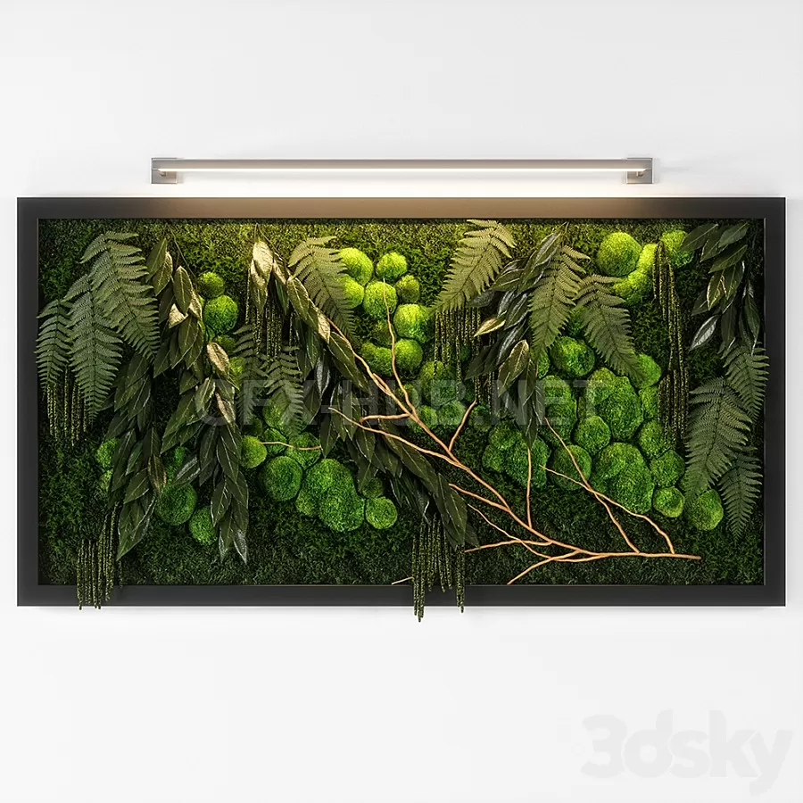 FURNITURE 3D MODELS – panel green 02