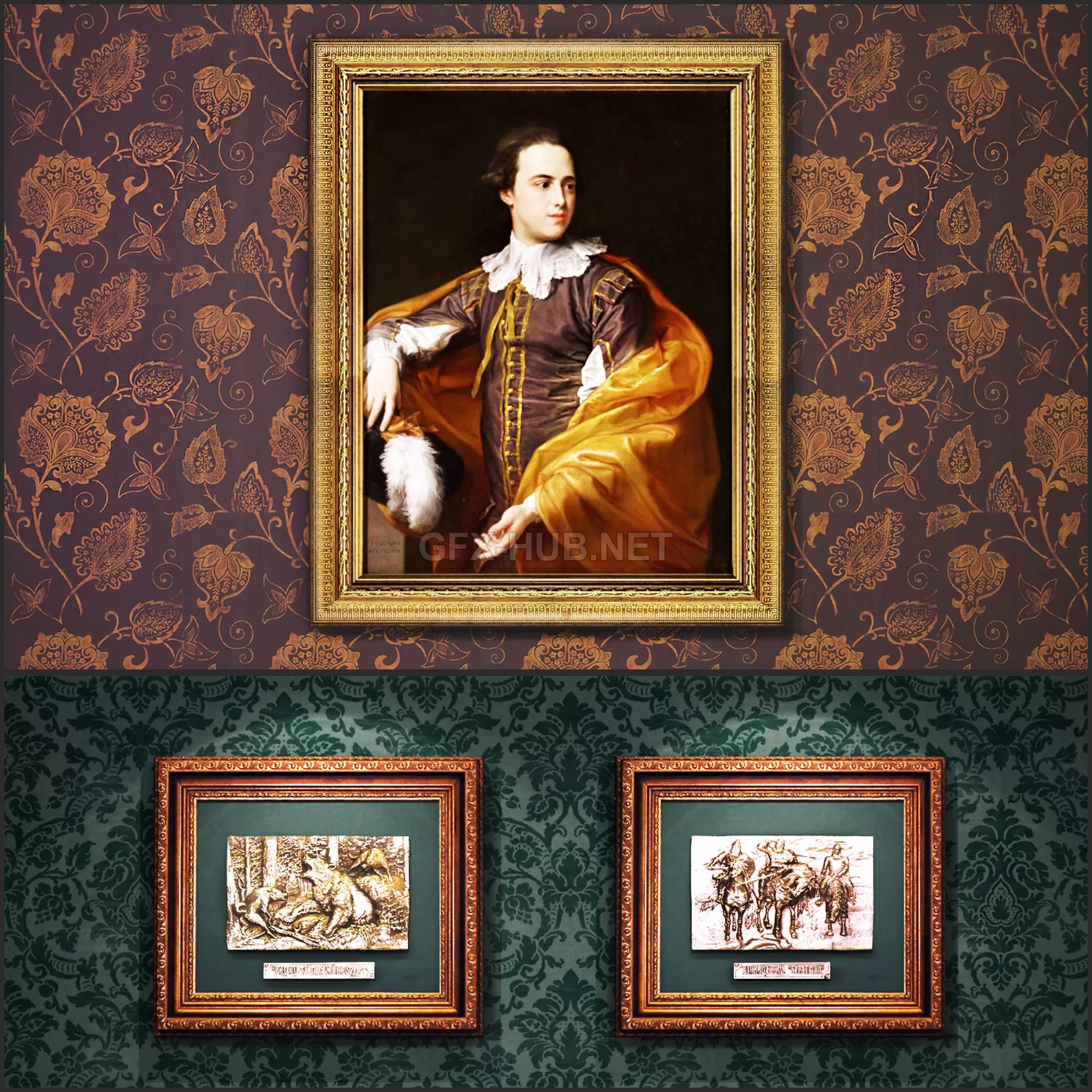 FURNITURE 3D MODELS – Picture in a frame (collection 4)