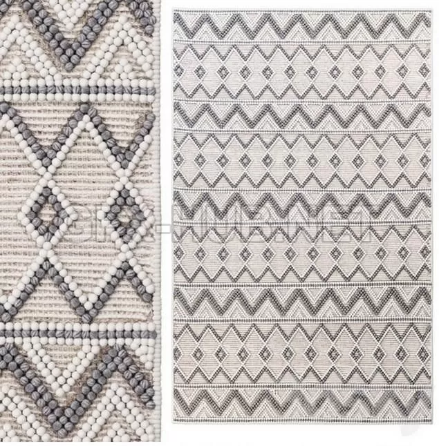 FURNITURE 3D MODELS – Pirlo Boho Farmhouse Wool Area Rug FURNITURE 3D MODELS – Pirlo Boho Farmhouse Wool Area Rug