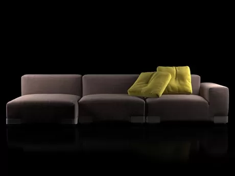 FURNITURE 3D MODELS – Plastics Duo Sofa 4