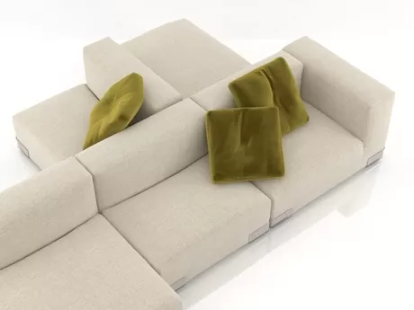 FURNITURE 3D MODELS – Plastics Duo Sofa 8