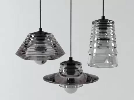 FURNITURE 3D MODELS – Pressed Glass Pendants
