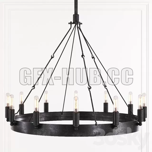 FURNITURE 3D MODELS – Restoration Hardware CAMINO VINTAGE FILAMENT