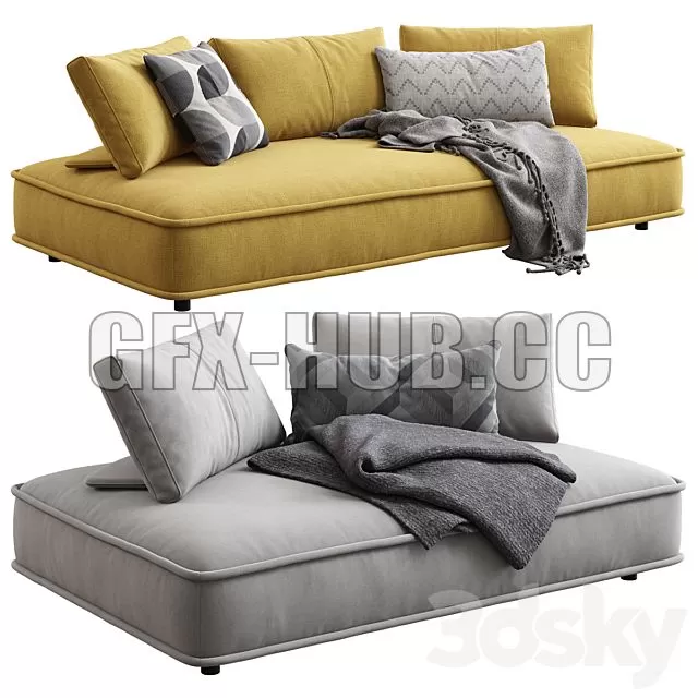 FURNITURE 3D MODELS – Roche Bobois Escapade Large Sofa