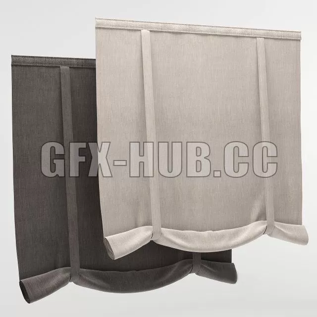 FURNITURE 3D MODELS – Roman blind 39