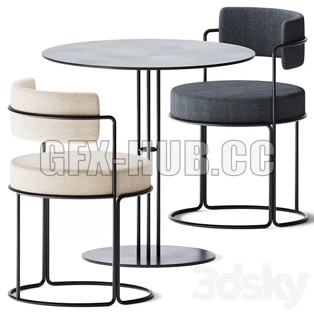 FURNITURE 3D MODELS – Round Dining Table Paradiso by iSimar