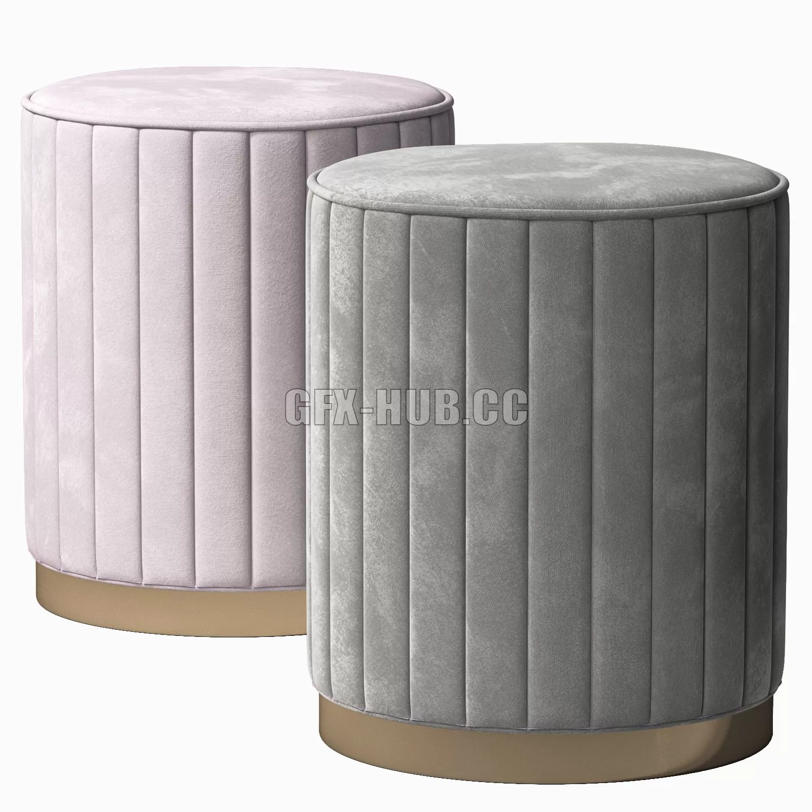 FURNITURE 3D MODELS – Round pouf