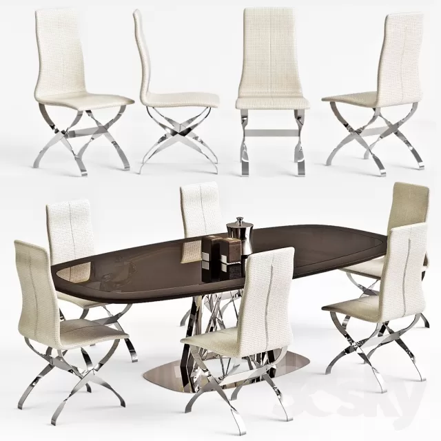 3DSKYMODEL – Dining Table sets – 4205