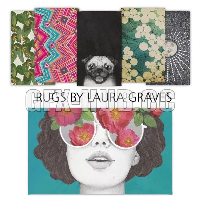 FURNITURE 3D MODELS – Rugs by Laura Graves