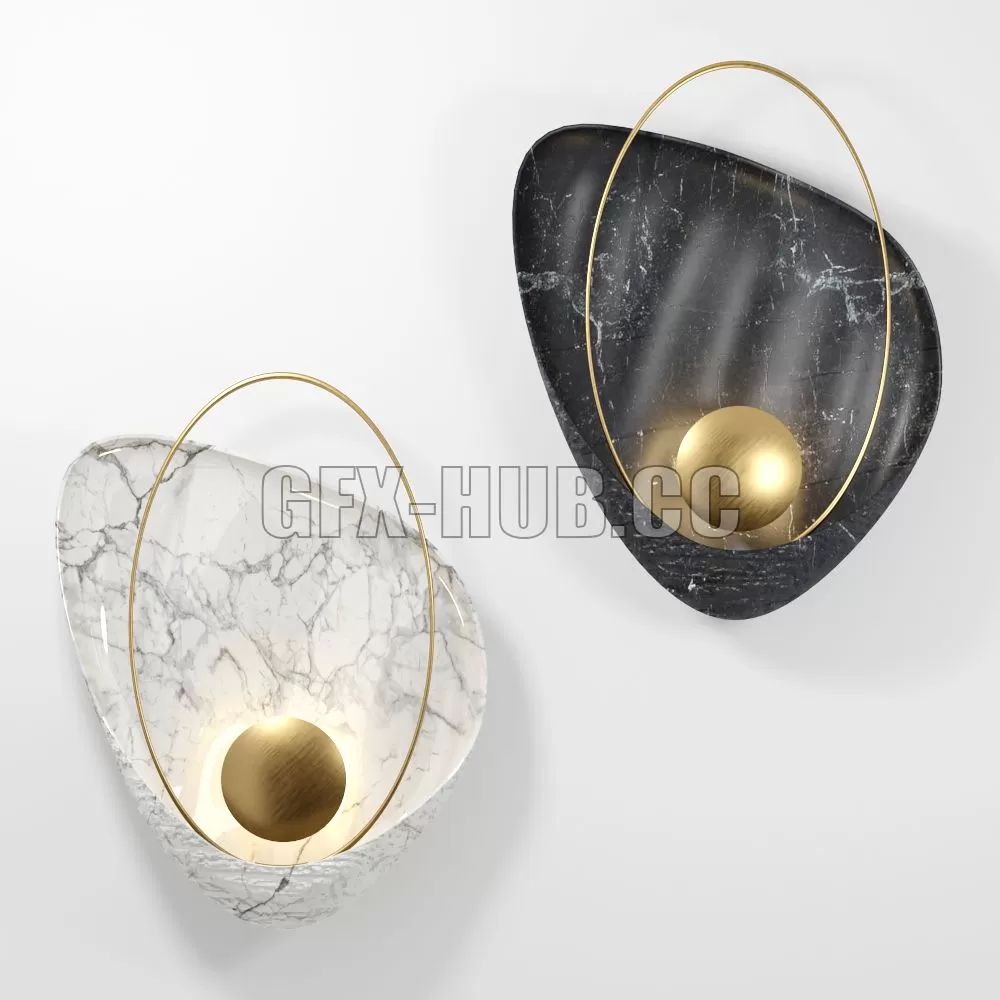 FURNITURE 3D MODELS – Sconce Blanche by Ginger & Jagger